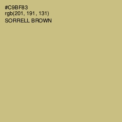#C9BF83 - Sorrell Brown Color Image